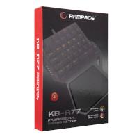 RAMPAGE KB-R77 PALM USB Rainbow Backlight Outemu Red Switch Mekanik 36 Tuşlu Mini Gaming Oyuncu Klavyesi
